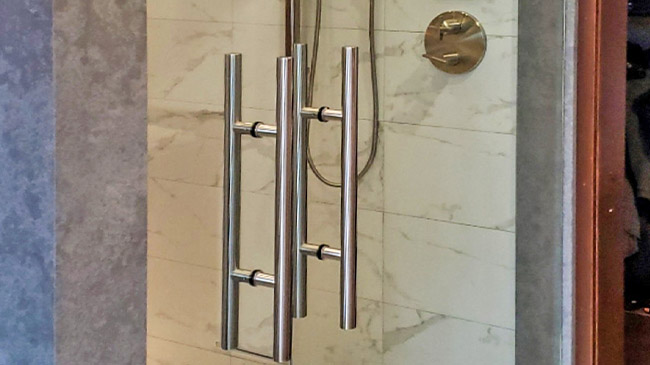 Master Shower Glass Door