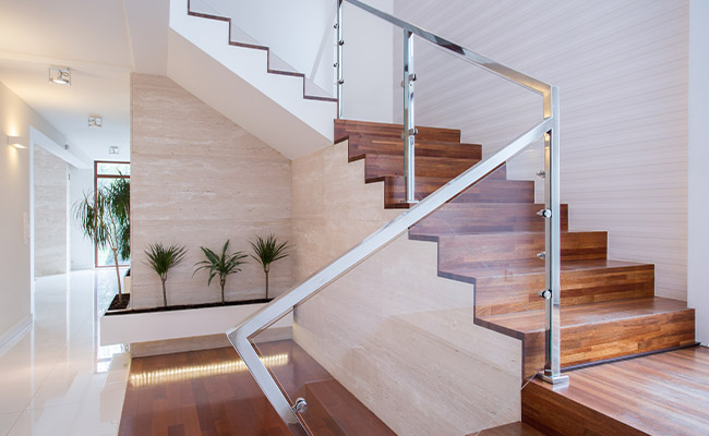 Glass Stair Railings Home Installation